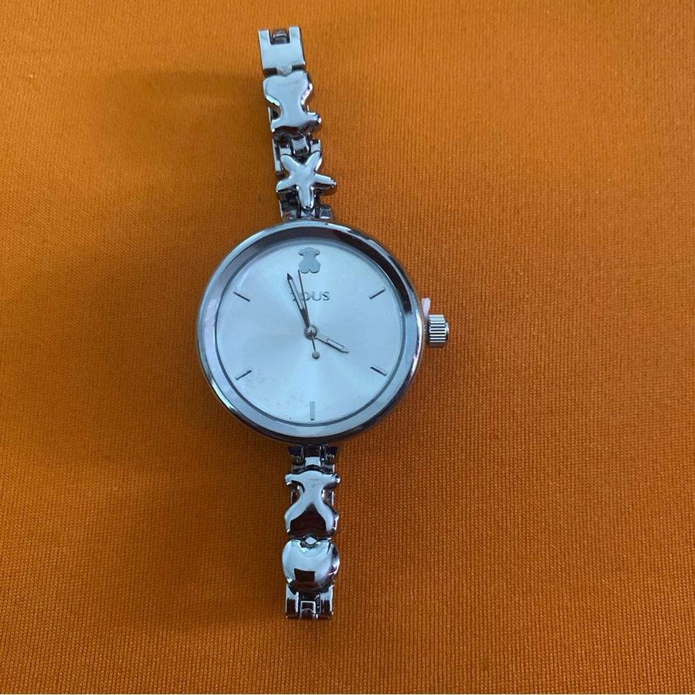 Silver Watch with Bear and Star band